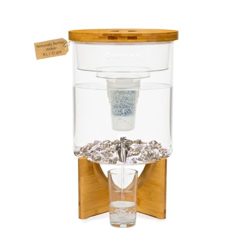 Santevia Glass Water Filtration System – Countertop Alkaline Filter