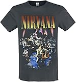 nirvana amplified collection - unplugged in new york uomo t-shirt carbone 3xl 100% cotone regular