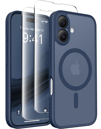 Coque de protection 6,1" magnétique CAPRARO bleu marine pour smartphone