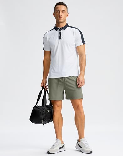 Image of Soothfeel Men's Running Shorts with Zipper Pockets 9 inch / 7 inch / 5 inch Quick Dry Eight Basketball Gym Workout Athletic Shorts