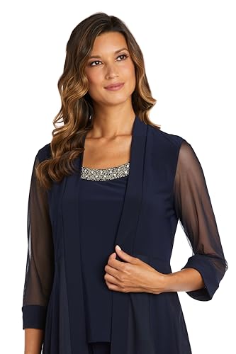 R&M Richards Womens Plus 2PC Jacket Pant Suit2