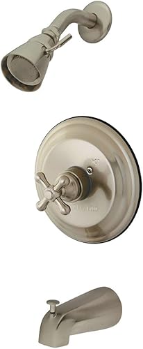 Miniatura 3 de Kingston Brass KB3637AX - Grifo de restauración para bañera y ducha, 7.13 x 7.5 x 5.31, latón cepillado