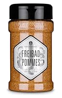Ankerkraut Freibad Pommes, Mischung würzender Zutaten für Pommes Frites wie vom Freibad-Kiosk, Gewürzsalz, Pommesgenuss zu Hause, 320 g im Streuer