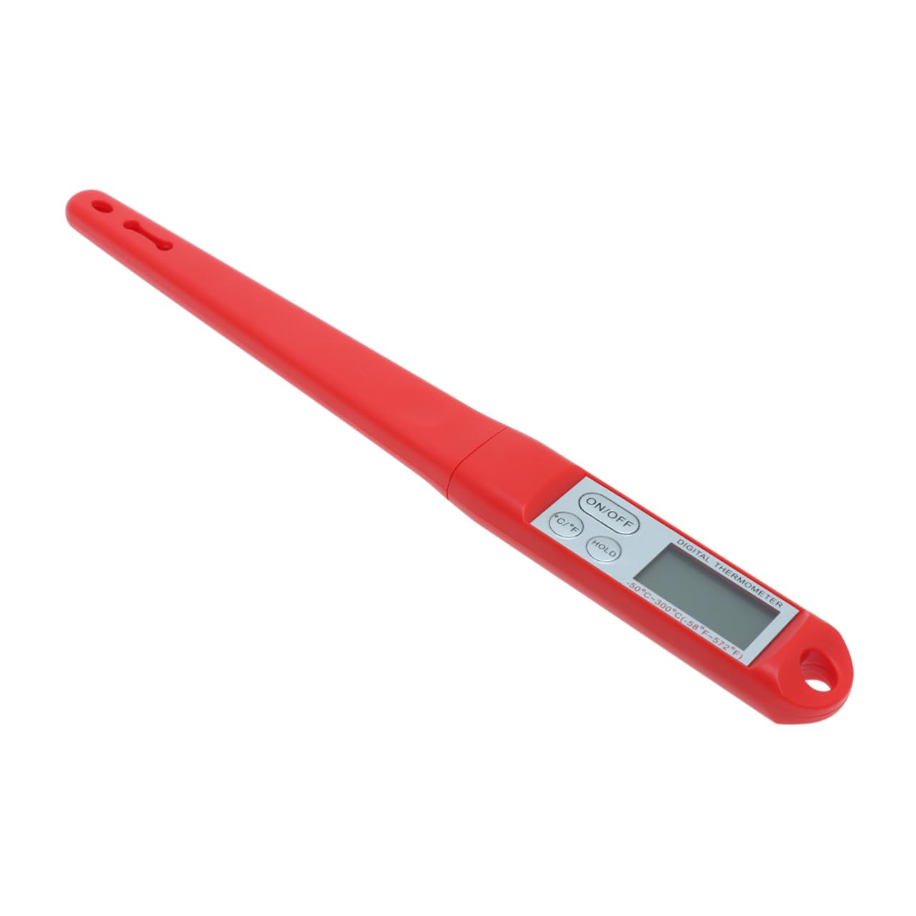 Ciieeo 3piezas Digital De Cocina Sonda De Inoxidable Para Carnes y Alimentos Lectura Instantánea Herramienta De Cocina Para Bbq y Uso Doméstico Rojo