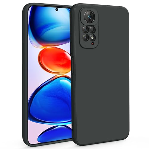 Image of Silicone Back Cover Case for Redmi Note 11 4G|Slim & Anti-Scratch|Camera Protection Back Cover Case for Redmi Note 11 4G /Note 11s -Black