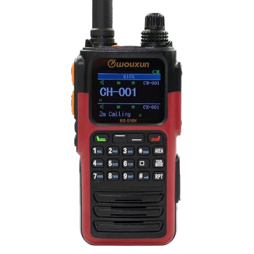 Wouxun KG-Q10H Quad Band Handheld Amateur Radio (Red)