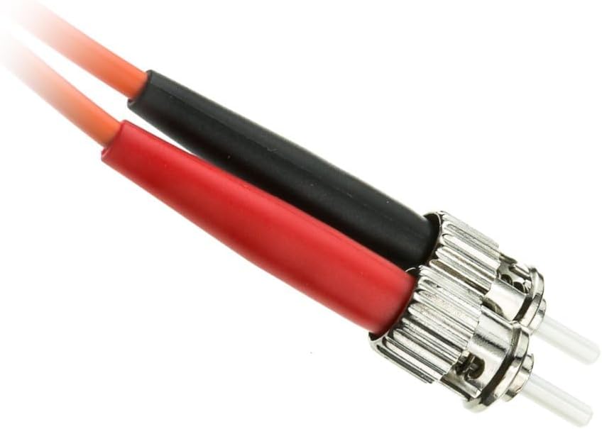 ACL 32.8 Feet (10 Meter) ST to ST Fiber Optic Cable, Multimode, Duplex, 62.5/125, 2 Pack