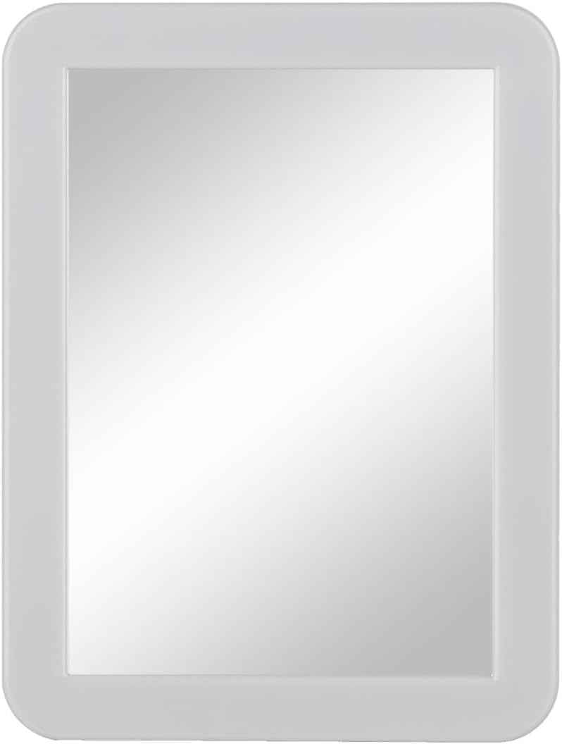 ARTLYMERS Locker Mirror Magnetic, Locker Accessories, 5x7 Real Glass Grey
