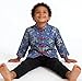 Little Boys Dragon Tang Coat Long Sleeve Chinese Clothing Children Costumes Boy Jackets Outfit Tops (Blue, 12)