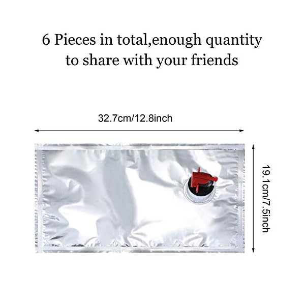 6 Pieces Wine Purse Refill Bags Refill Bladders Reusable Refillable