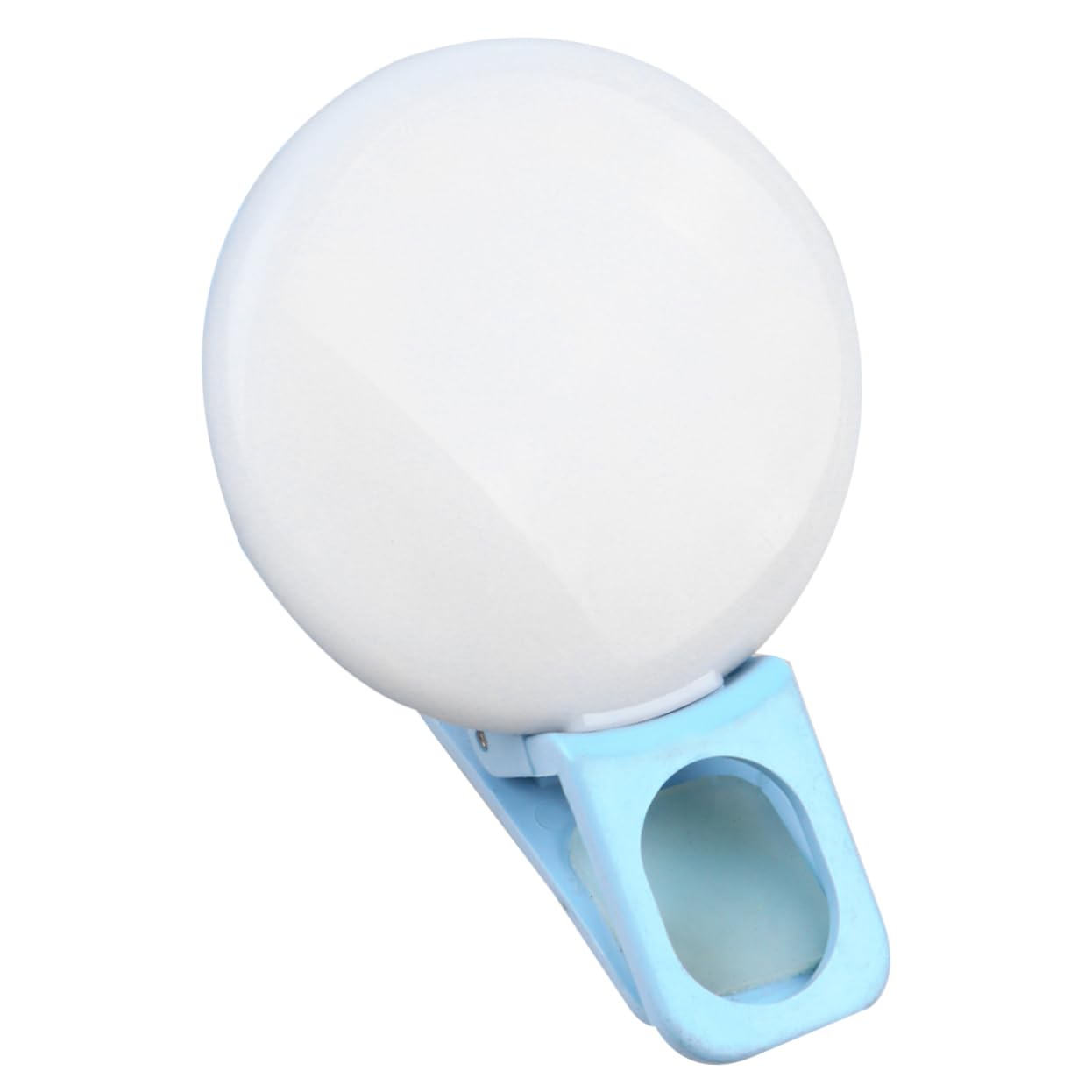 NUOBESTY Portable LED Selfie Light Clip Mini Fill Lamp for Mobile Phones and Laptops Brightness for Makeup Vlogging and Night Use Blue