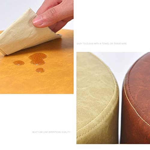 Repose-Pieds Salon Tabouret de Canapé Rond pour Table Basse