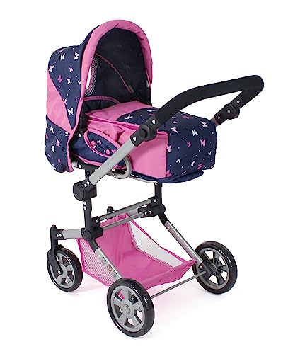 Bayer Chic 2000® 3in1 Kombi Puppenwagen Jara – Butterfly Navy Pink –...