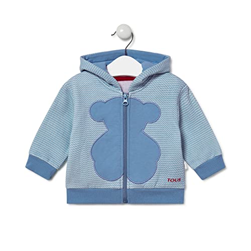 TOUS BABY - Sudadera deportiva de suave Algodón. Unisex. (S. Casual-1702 Celeste, 2 Años)