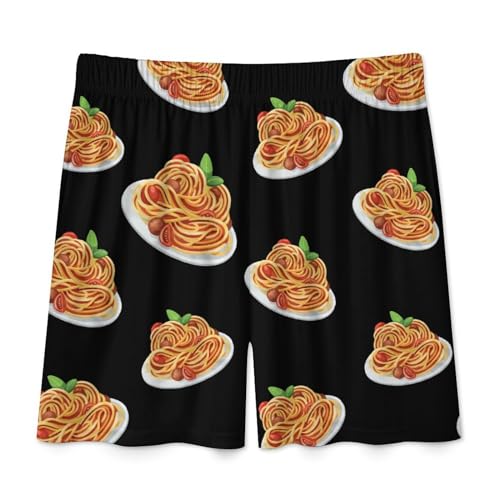 Italy Pasta Noodle Fashion Mens Pajama Shorts Summer Lounge Sleep Bottoms Pants Soft Sleepwear3