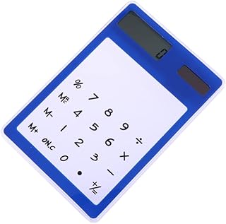 Amosfun Calculadora Transparente Calculadora Tela De Toque Calculadora Mini Calculadora Portátil Calculadora Transparente Presente Para Impressão Calculadora De Estudantes