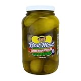 Best Maid Sour Pickles – 1 Gallon Jar (12–16 Count) – Classic Texas-Style...