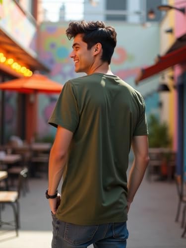 Image of Nobero Men's Regular Graphic Printed T-Shirt for Men | Soft Cotton | Classic Fit | Printed Casual Tshirt for Men