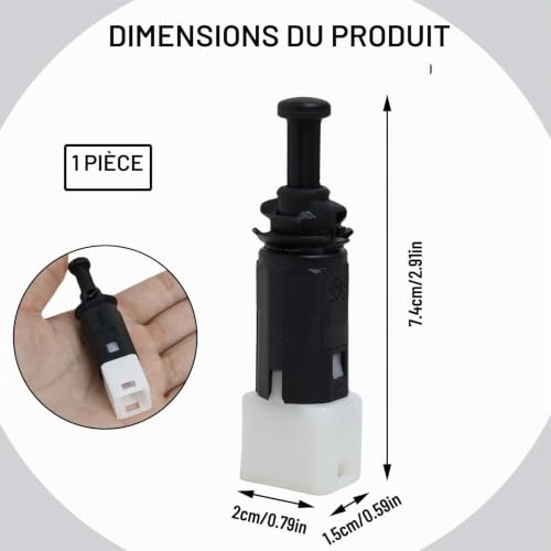 Duluok Interrupteurs de Feux Stop Pièce de Rechange 4 Broches pour Renault – vue 3