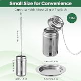 316L Stainless Steel Tea Infuser – Extra Fine Mesh Loose Leaf Tea Steeper for 8–16 oz Mugs, Bottles & Small Teapots, Dishwasher Safe (1 Pack)