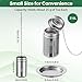 316L Stainless Steel Tea Infuser – Extra Fine Mesh Loose Leaf Tea Steeper for 8–16 oz Mugs, Bottles & Small Teapots, Dishwasher Safe (1 Pack)