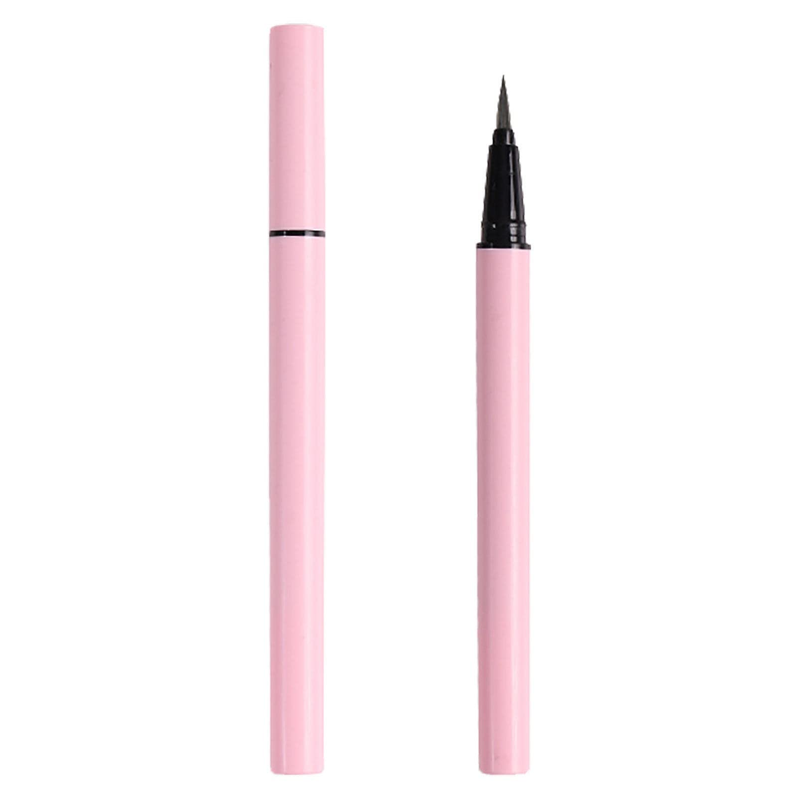 Liquid Eyeliner Waterproof Black Eyeliner Long Lasting Liquid Eyeliner Waterproof 1ml Forever Midnight (Pink, One Size)