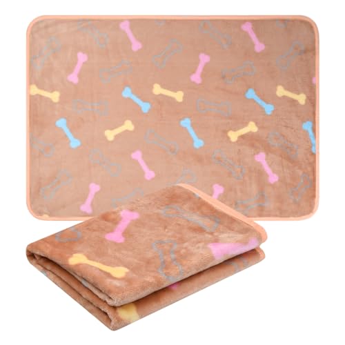 Bezavea 76x52cm Dog Cat Fleece Blankets, Flannel Dog Blanket Soft Warm and Washable, Dog Puppy Bed Blanket, Fluffy Fleece Pet Blankets, Small Pet Blankets, Pet Cover Blankets for Pet Cats Dogs