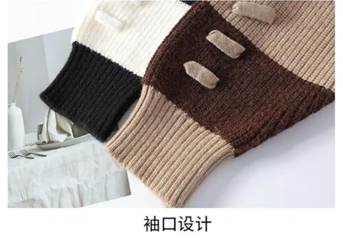 Men's High Street Patch Knitted Sweater High Street Warm Top Hip Hop Street Clothing3