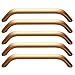 Poignée Tiroir 5 Pcs Poignées Armoires Poignée Meuble Cuisine Dorée,avec des vis pour Cuisine Armoire Porte Placard Poignées de Meubles(Size:192mm)
