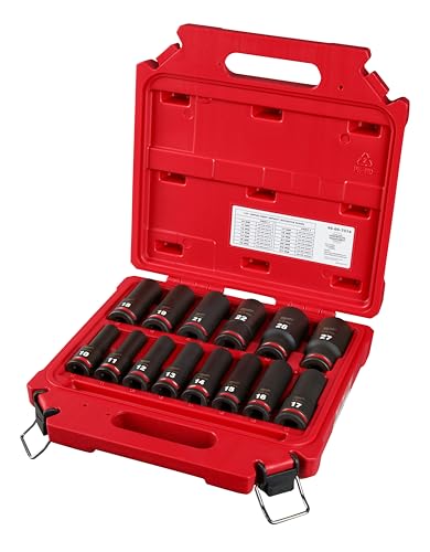 סט בוקסות עמוקות 1/2 אינץ' 14 יחידות Milwaukee – תמונה 2