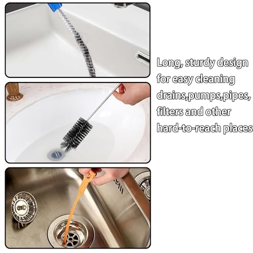 4 Stück Abflussreiniger Spirale,Abflussreiniger Sticks,Spirale Abfluss Rohrreinigung,Rohrreinigungsspirale,Rohrreiniger Abflussbürste,Abflussspirale für den Abfluss in Küche und Dusche