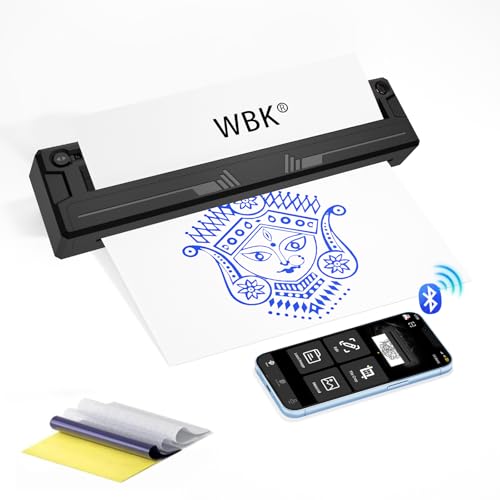 Tattoo Stencil Printer,Portable-Wireless-Bluetooth-Thermal-Inkless Tattoo Printer,Tattoo Printer Machine Compatible with Phone/Pc&amp;Pad