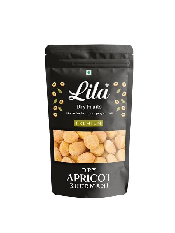 LILA DRY FRUITS Apricots 1 Kg– 100% Natural Dried Afghani Apricot | Naturally Sweet Khubani, Soft & Chewy | Dry Fruit Khurbani Ideal for Snacking, Baking, Cooking & Toppings | Perfect for Giftings