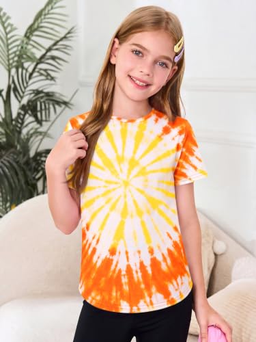 Image of Haloumoning Girls Short Sleeve T Shirts 5-14 Years