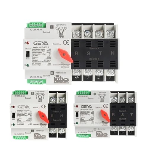 Interrupteur d'alimentation double ATS W2R 2P 63A pour éviter l'arrêt des appareils