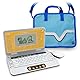 Schulstart Laptop inklusive Tragetasche blau