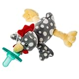 Mary Meyer WubbaNub Soft Toy and Infant Pacifier, Rocky Chicken