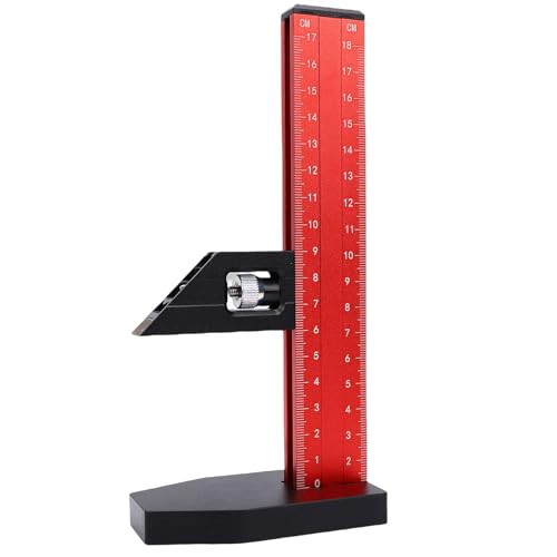 Jauge de hauteur pour le travail du bois avec réglage fin pour scie à table