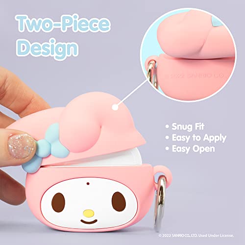 Iface Hello Kitty & Friends Figure Airpods Case Compatible With Airpods 3Rd Generation - Cute Silicone Protective Cover [Carabiner Clip Included] [Wireless Charging Compatible Cover] - My Melody #TOP4
