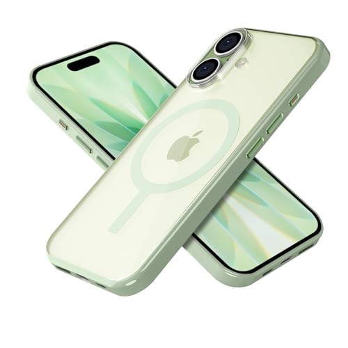 Image of GRIPP Flex Case Compatible with Mag-Safe for iPhone 17 | 6ft Drop-Tested with D30 Tech, Transparent Back, Scratch Resistant, Anti-Yellowing, Raised Camera Edges, Anti-Slip Back Cover - Green