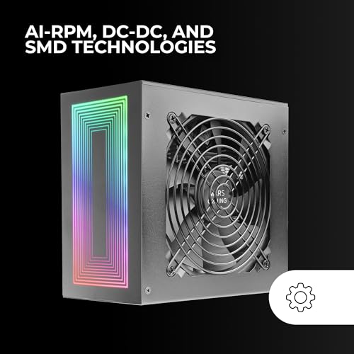 MPB750S, Alimentatore ATX ARGB 750W, 6 Anni di Garanzia, 80Plus Bronze 230V EU, 90% Efficienza, Ventola 120mm AI-RPM, Illuminazione ARGB MB Control, Tecnologie DC-DC e SMD, Nero - Alimentatore - Immagine 3