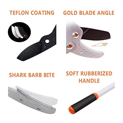 DuYong 106 cm SK-5 stalen blad tuintak trimmer, 5 posities verstelbaar, trimmer Oranje - Image 8