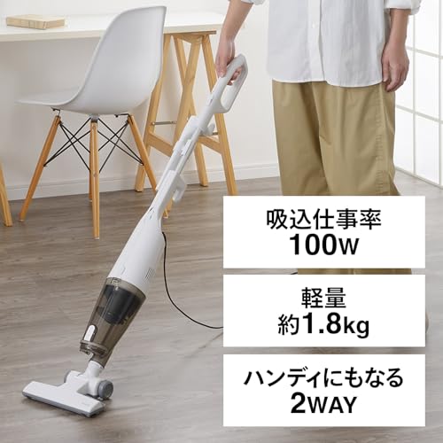 TWINBIRD(ツインバード) 掃除機 サイクロン スティッククリーナー TC-5182W の商品画像 2