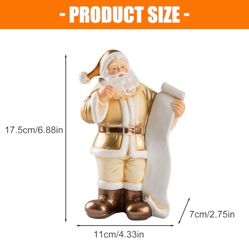 Statue de Père Noël en résine pour centre de table festif - 7