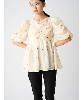celford 小花刺繍ペプラムブラウス セール】小花刺繍ペプラムブラウス（シャツ/ブラウス）｜CELFORD