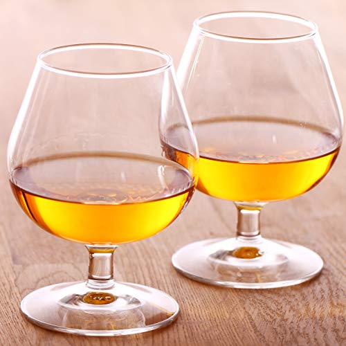 JEKOSEN Brandy & Cognac whiskey Crystal Glasses Snifter Set of 4 Lead-free Clear Large Size 22oz