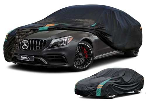 Image of Coupe Car Cover Custom Fit for Mercedes C Class C220 C250 C300(2007-2025), Waterproof All Weather for Automobiles, Outdoor Full Cover with Windproof Clip Straps.