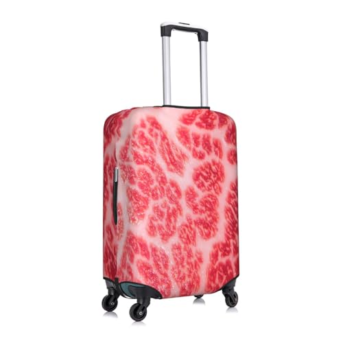 Beef Steak Elastic Travel Luggage Cover, Washable Spandex Suitcase Protector, Anti-Scratch Fits 18-32 Inch3