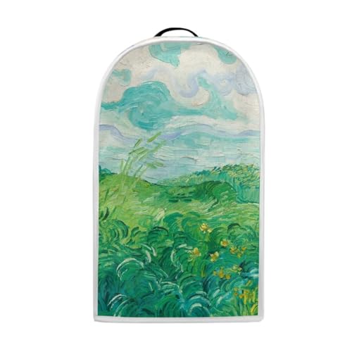CREAMIC Van Gogh Wheatfield Blender Cover, Waterproof, Brown Fabric, Foldable Dust Cover for Blender, Food Processor, Juicer
