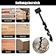 VZU 25x260mm Erdbohrer Hand, Handbohrer Holz, Bushcraft Bohrer, Bushcraft Handbohrer, Multifunktionaler Holzbohrer Manuell Bushcraft, für Outdoor Survival und Campingarbeiten, Schwarz